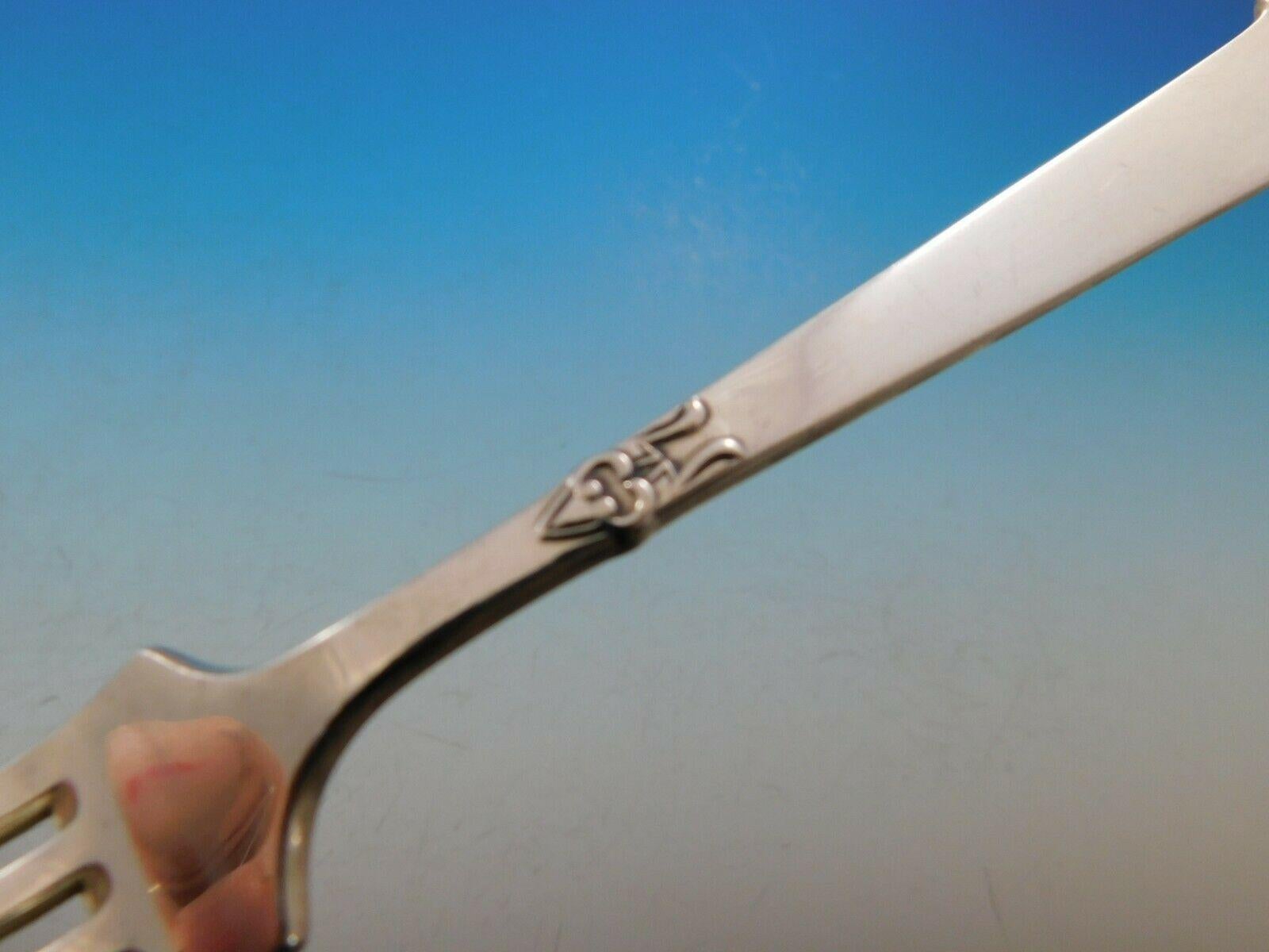 Service de couverts en argent Saga de Mylius Brodrene 830, 50 pièces Norweigan percé en vente 1