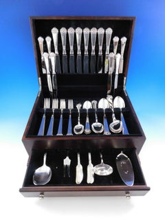 Saga by Mylius Brodrene 830 Silver Flatware Set Service 69 pcs Norwegian Dinner