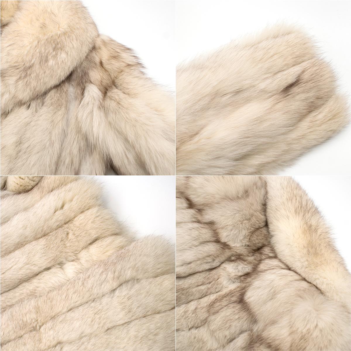 Saga Fox Platinum Fox Fur Coat  2