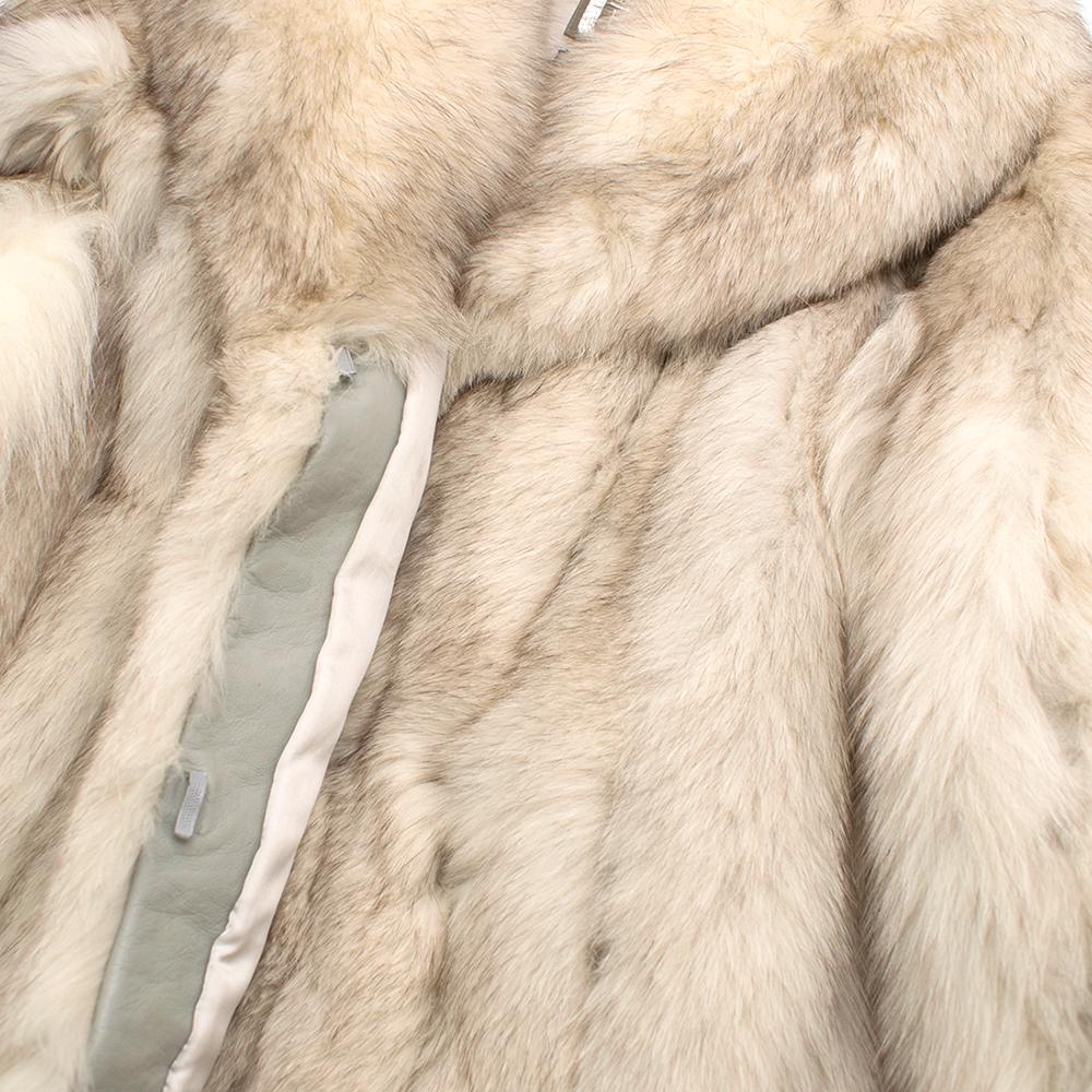 Women's Saga Fox Platinum Fox Fur Coat 