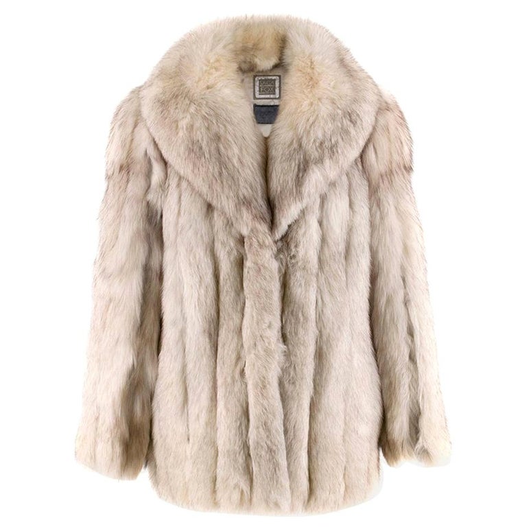 Saga Fox Platinum Fox Fur Coat at 1stDibs | saga fox fur coat value ...