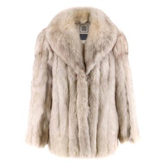 Saga Fox Platinum Fox Fur Coat
