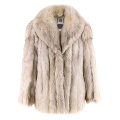 Saga Fox Platinum Fox Fur Coat 