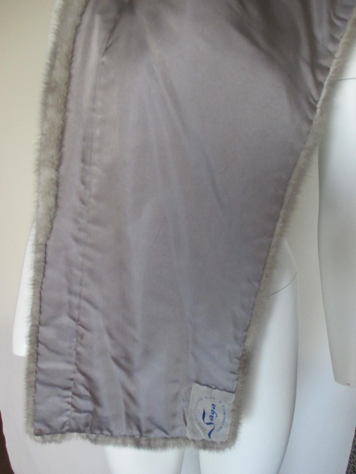 Saga Furs Grey Mink Fur Stole at 1stDibs mink pelt price, grey fur