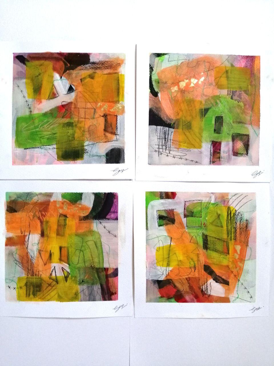 Saga Jay Figurative Painting - ABSTRACT