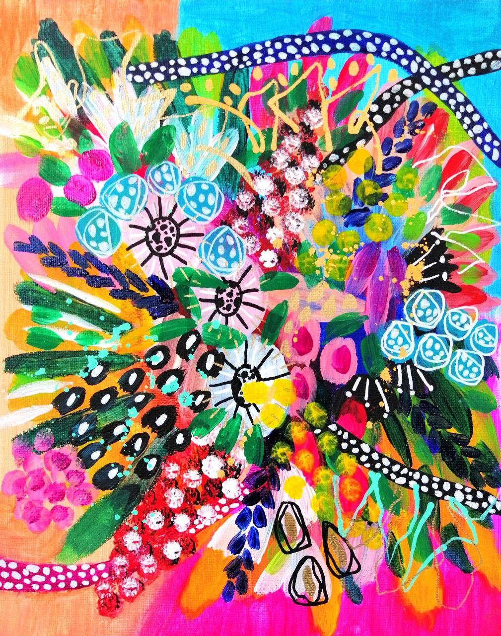FLORAL - Painting Moderno de Saga Jay