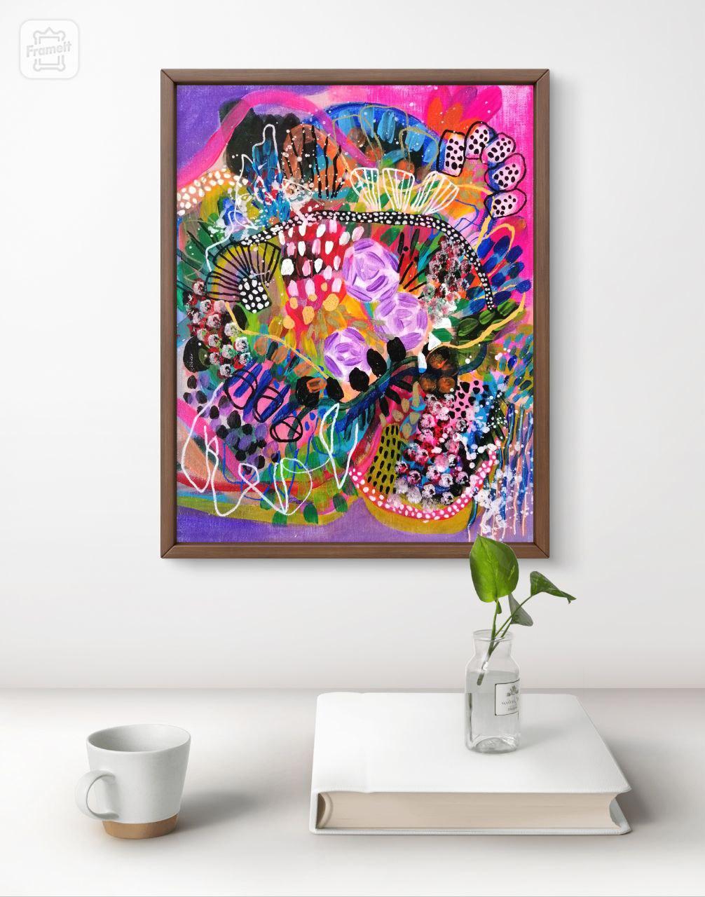 FLOREALE - Painting Moderno di Saga Jay