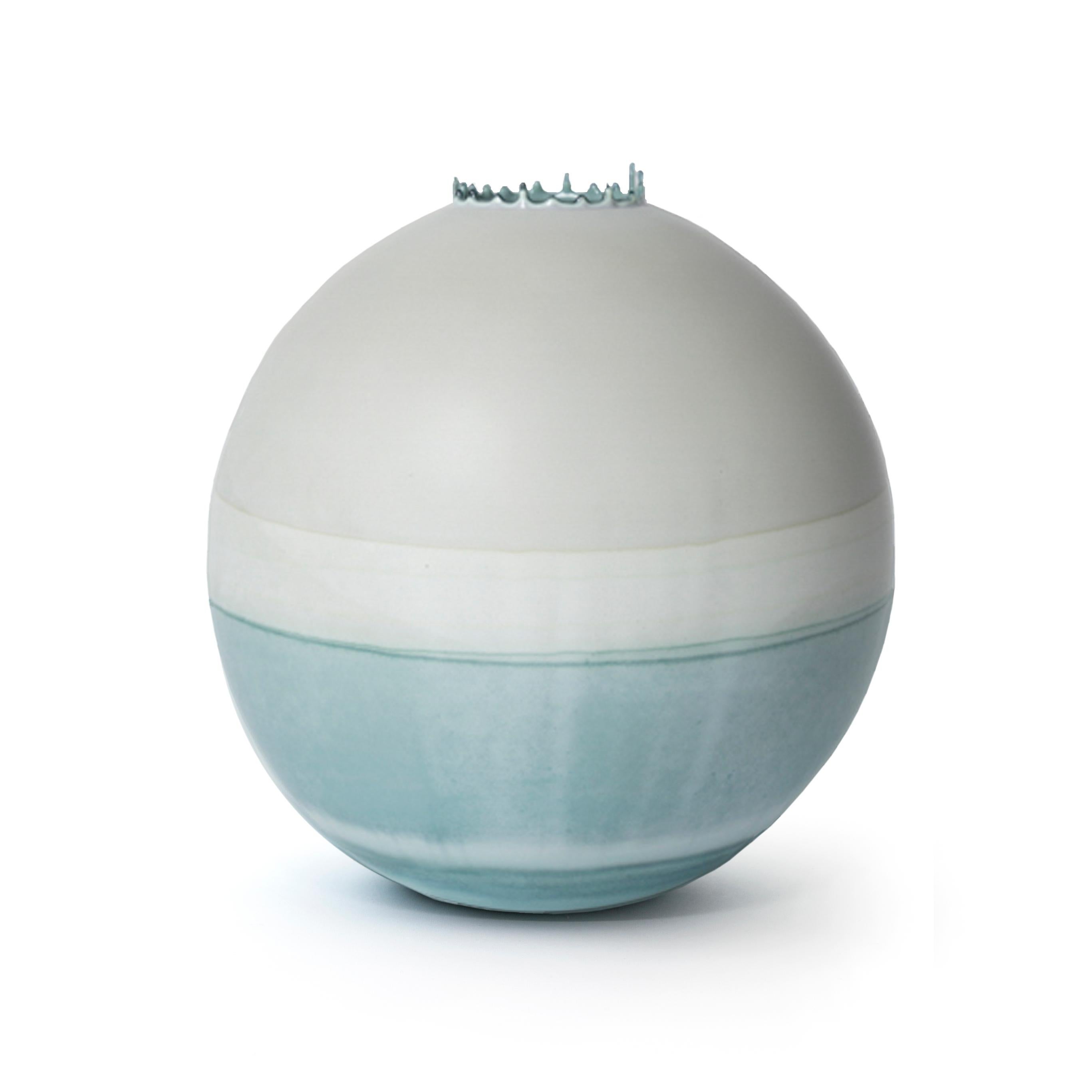 Sage and Turquoise Jupiter vase by Elyse Graham
Dimensions: W 28 x D 28 x H 30.5 cm
Materials: Plaster, Resin
Molded, dyed, and finished by hand in LA. Customization
Available.
All pieces are made to order

This collection of vessels is