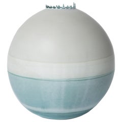 Vase Jupiter sauge et turquoise d'Elyse Graham