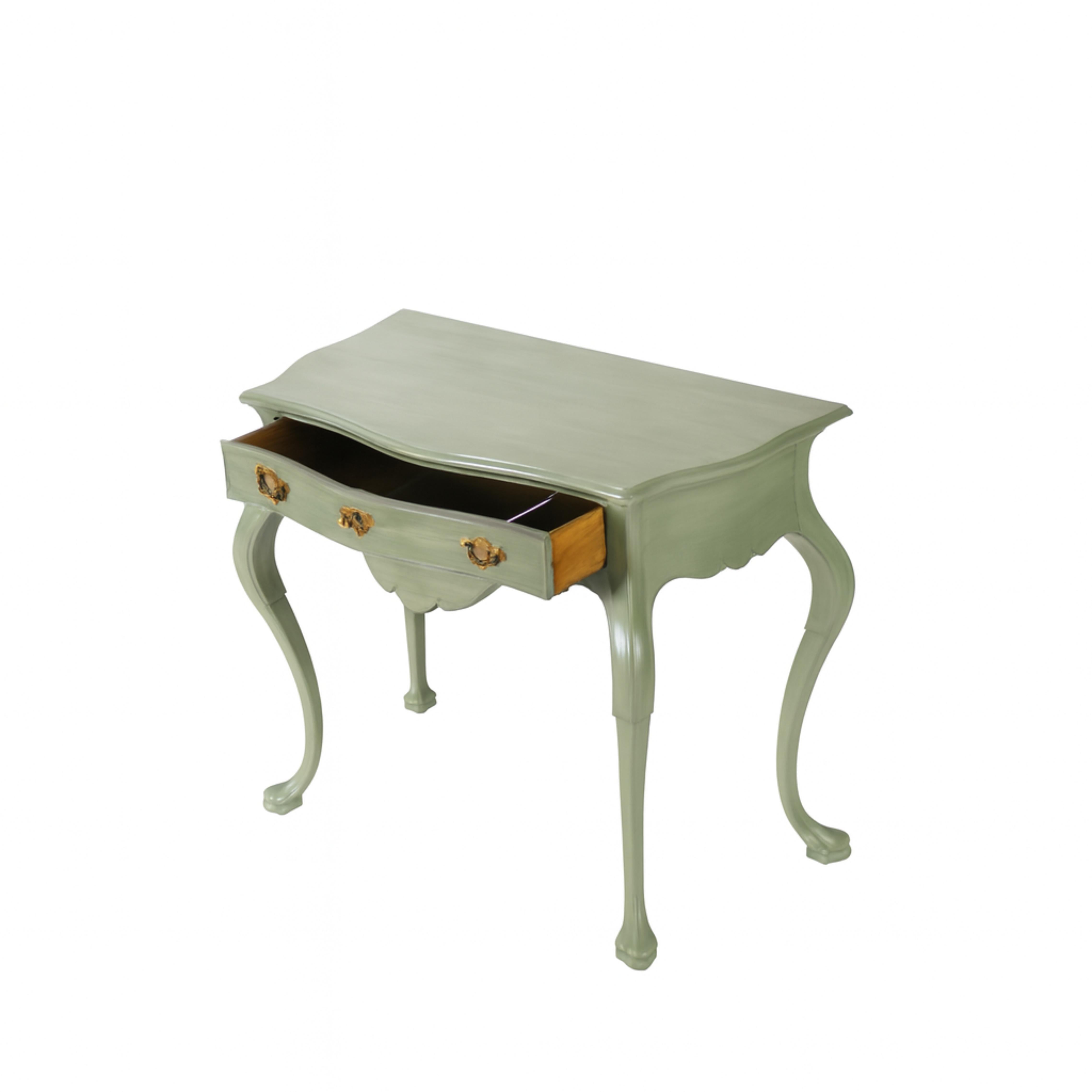 Portugais Sage Color Baroque Styled Commode, 19th Century en vente