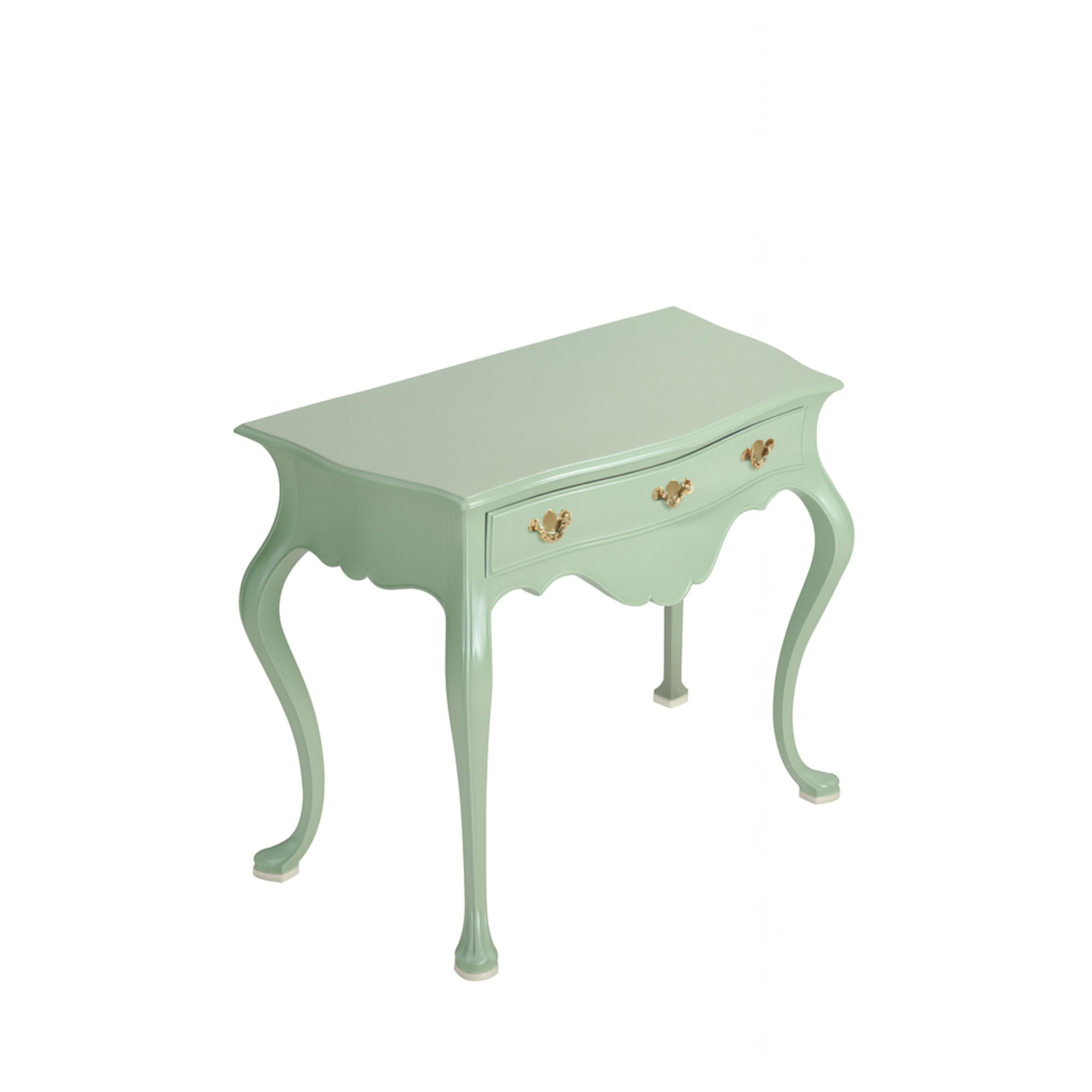 Sage Color Baroque Styled Commode, 19th Century Bon état - En vente à Lisbon, PT