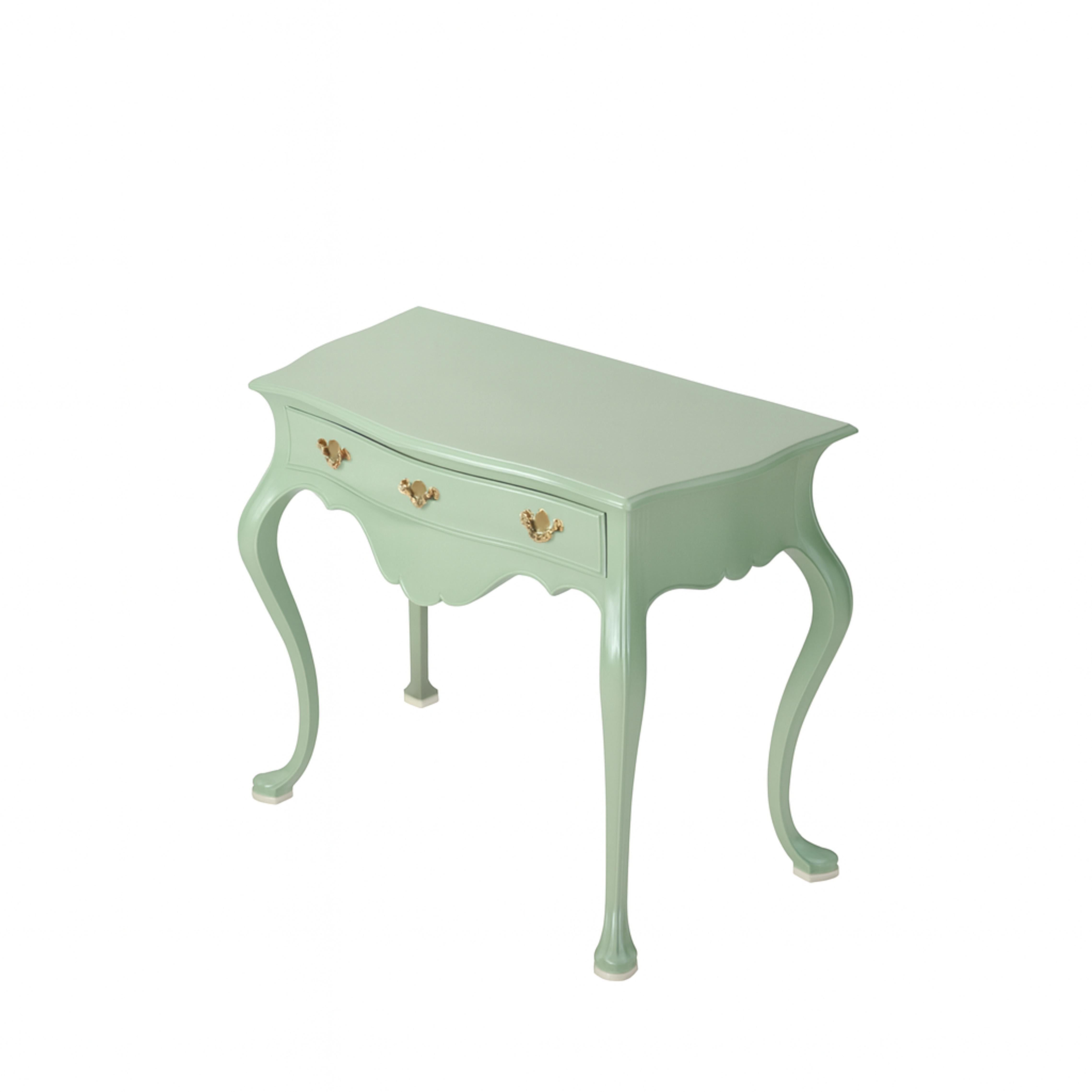 XIXe siècle Sage Color Baroque Styled Commode, 19th Century en vente