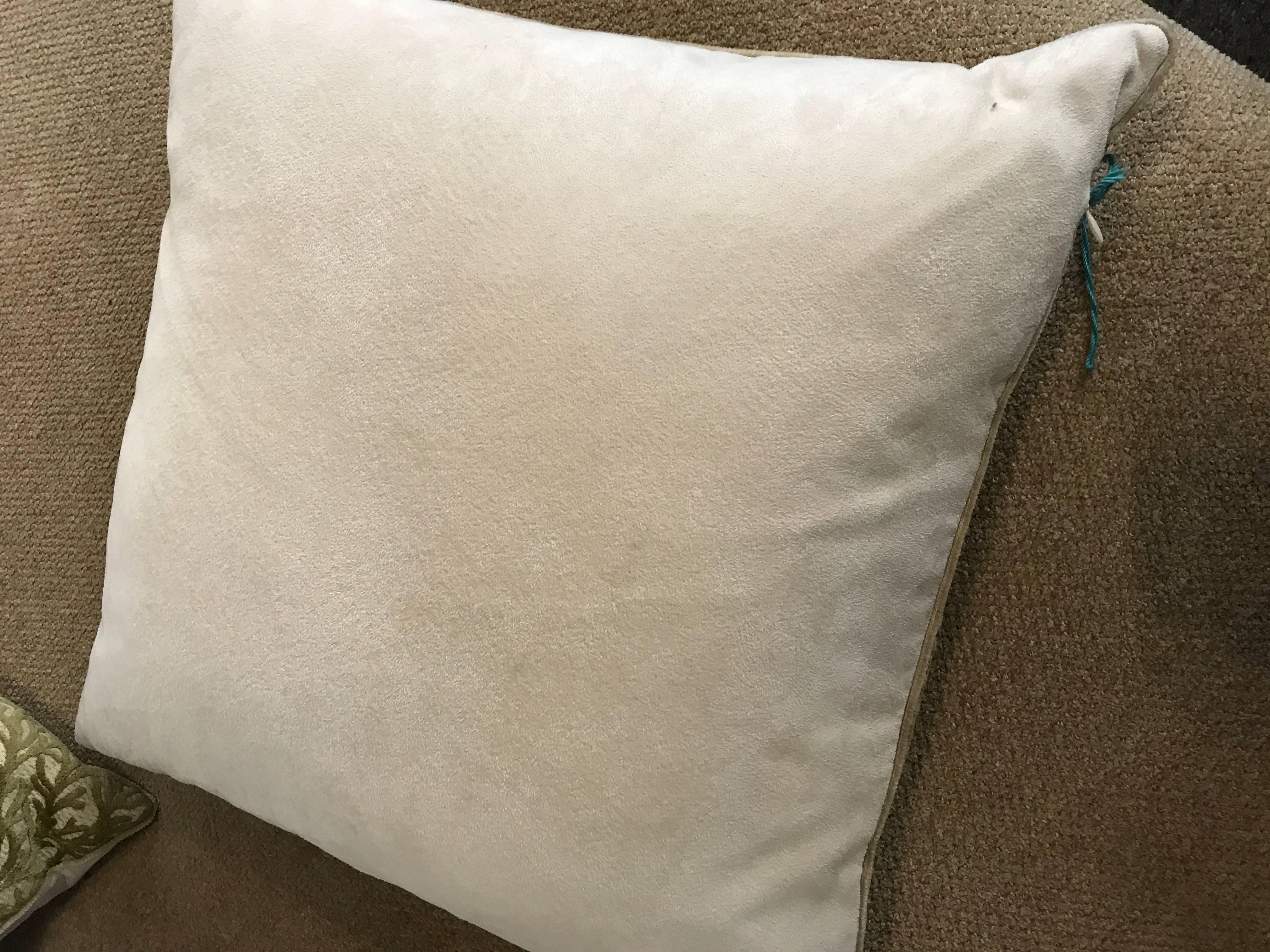 coral velvet pillows