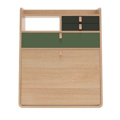 Sage Drawers Gaston Floating Writing Desk 60 cm Natural Oak by HARTO