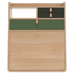 Sage Drawers Gaston Floating Writing Desk 60 cm Natural Oak by HARTO