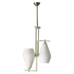 Eleganza Sage: lampadario a sospensione modernista italiano degli anni '50