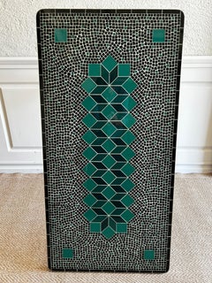 Sage Green and Black Ceramic Mosaic Coffee Table, Germany, 1970's