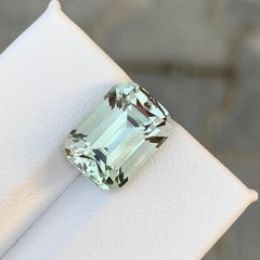Sage Green Cushion Cut Prasiolite (Green Amethyst) Gemstone for Ring & Necklace