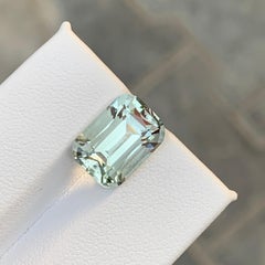 Sage Green Cushion Cut Prasiolite (Green Amethyst) Gemstone for Ring & Necklace