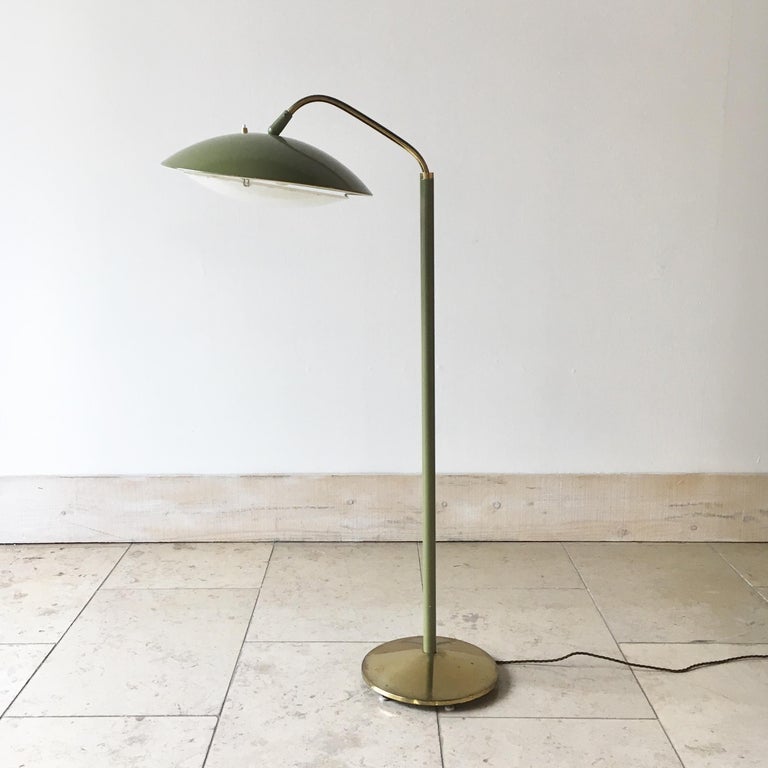 Sage Green Floor Lamp by Gerald Thurston, 1950s For Sale ...