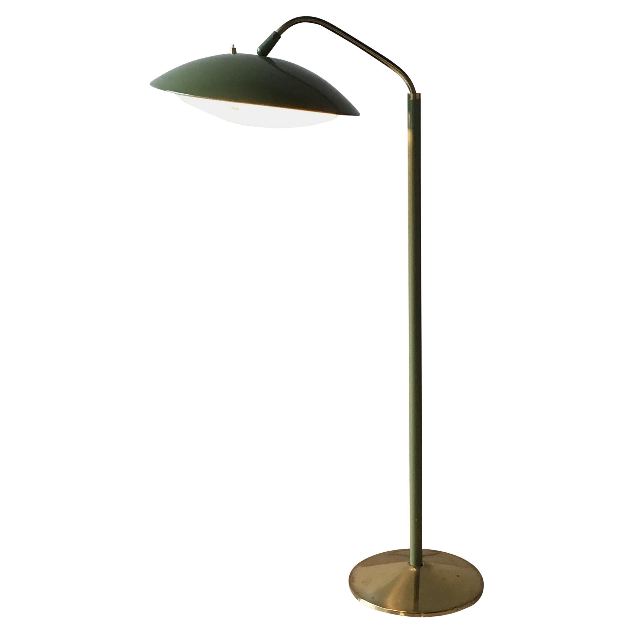 sage green floor lamp