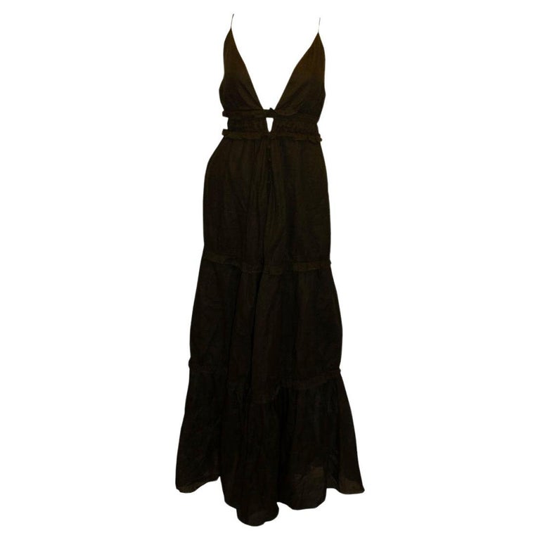 blue striped linen dress Roade Porto Blue Stripe Linen Midi Dress Organic Sustainable – The Fairnest