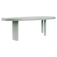 Sage Green Matte Lacquered Dining Table, Cassina