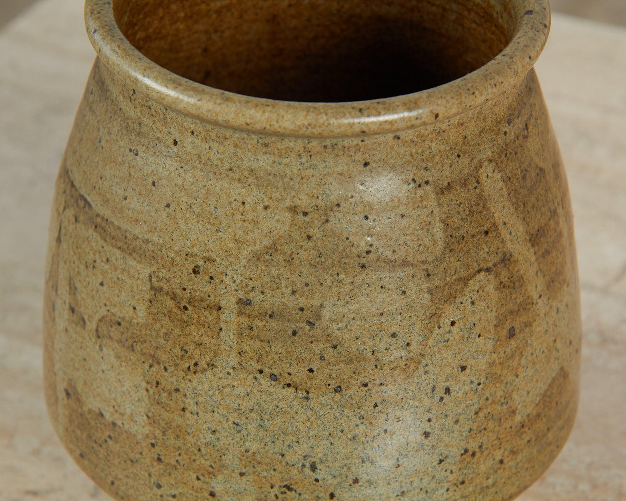 Sage Green Studio Pottery Vessel 1