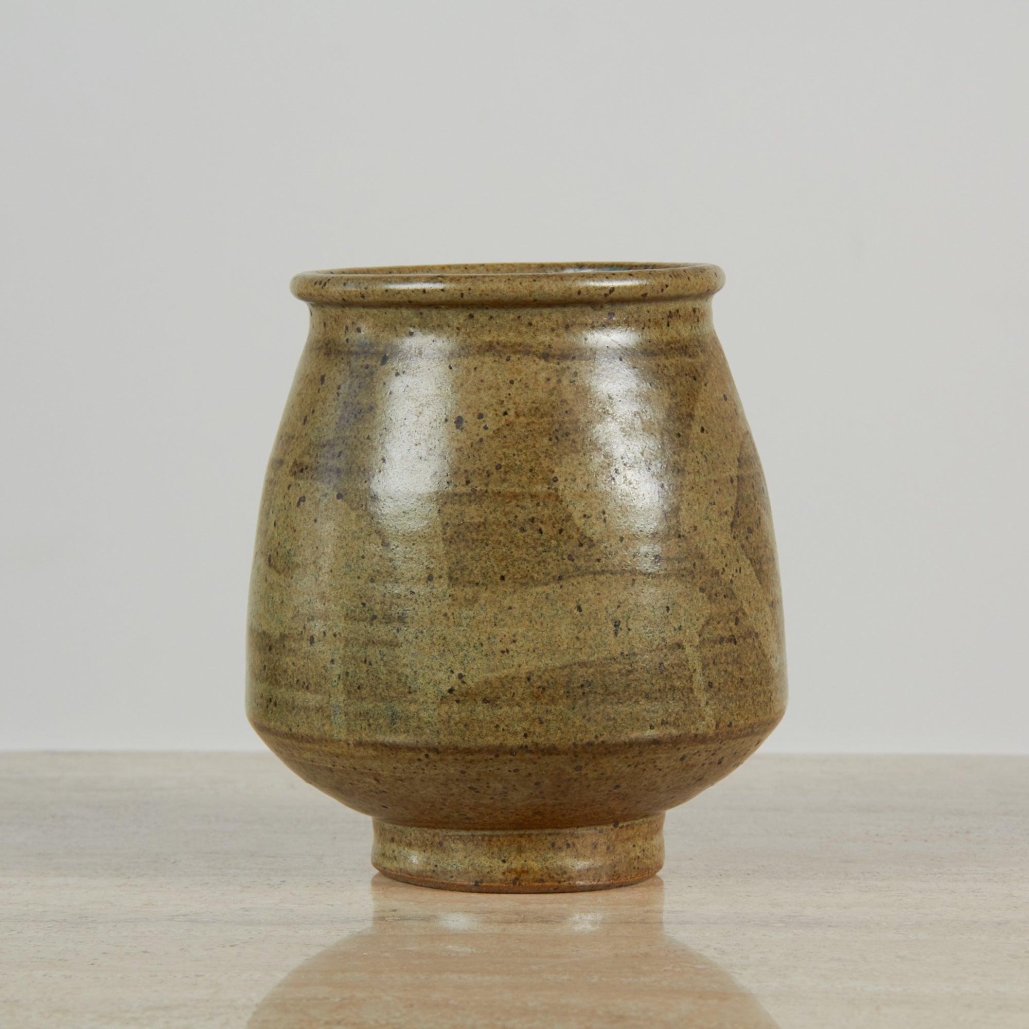American Sage Green Studio Pottery Vessel
