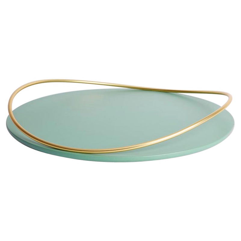 Sage Green Touché a Tray by Mason Editions For Sale