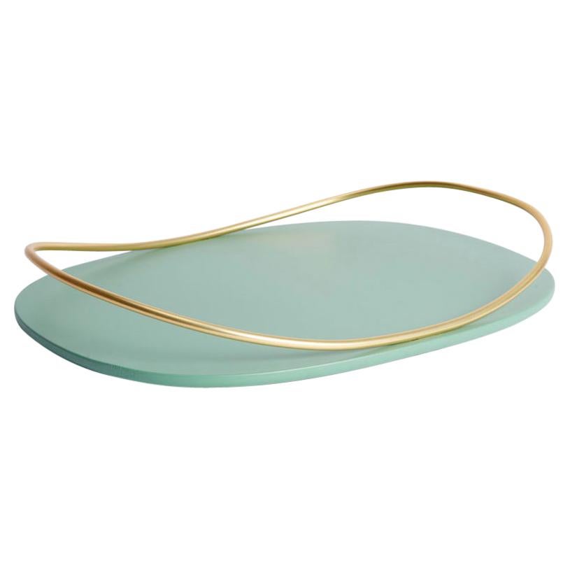 Sage Green Touché C Tray by Mason Editions For Sale