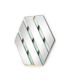 Sage Green Tresse Mirror by Mason Editions