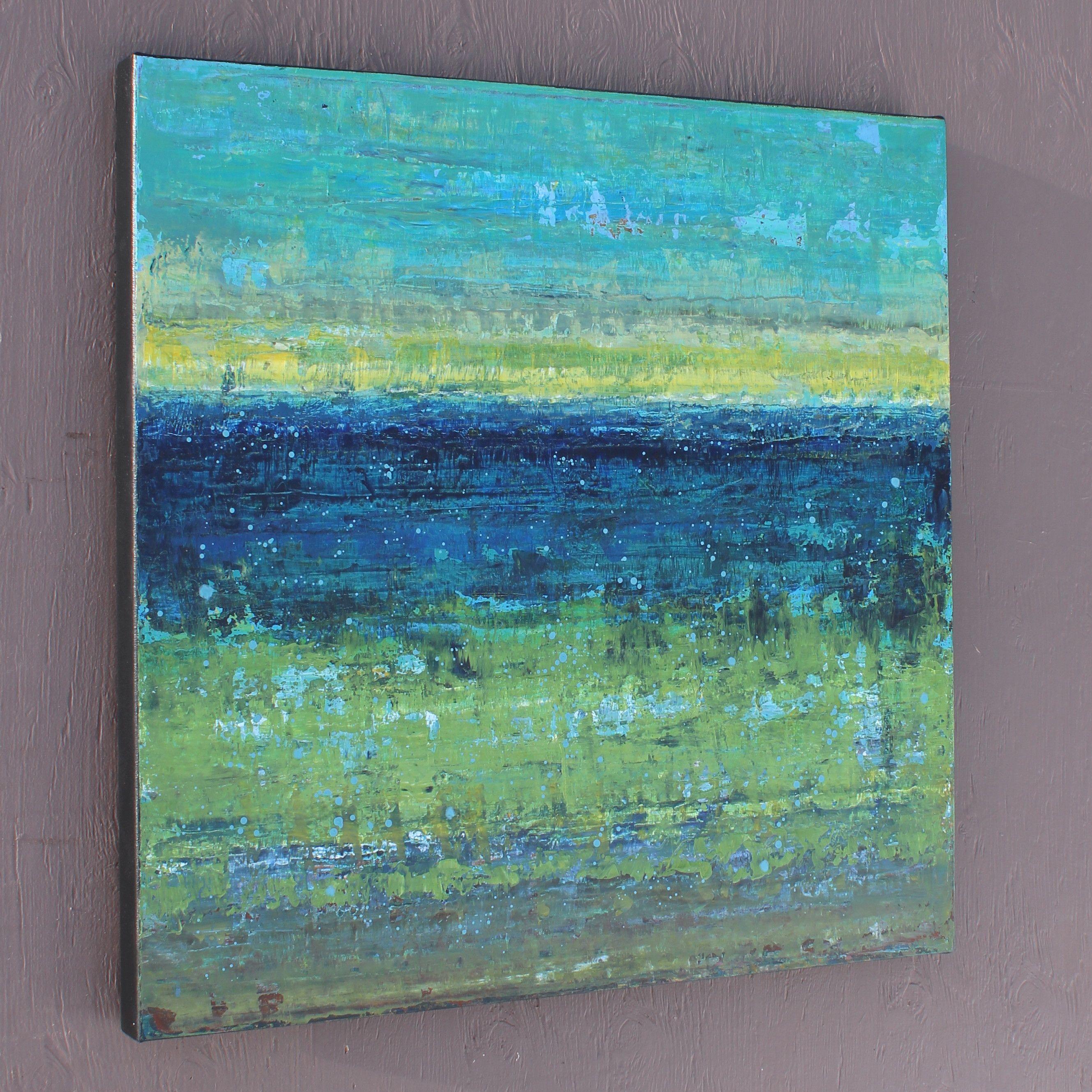 Nach einem Frühlingsregen, Gemälde, Acryl auf Leinwand – Painting von Sage Mountain