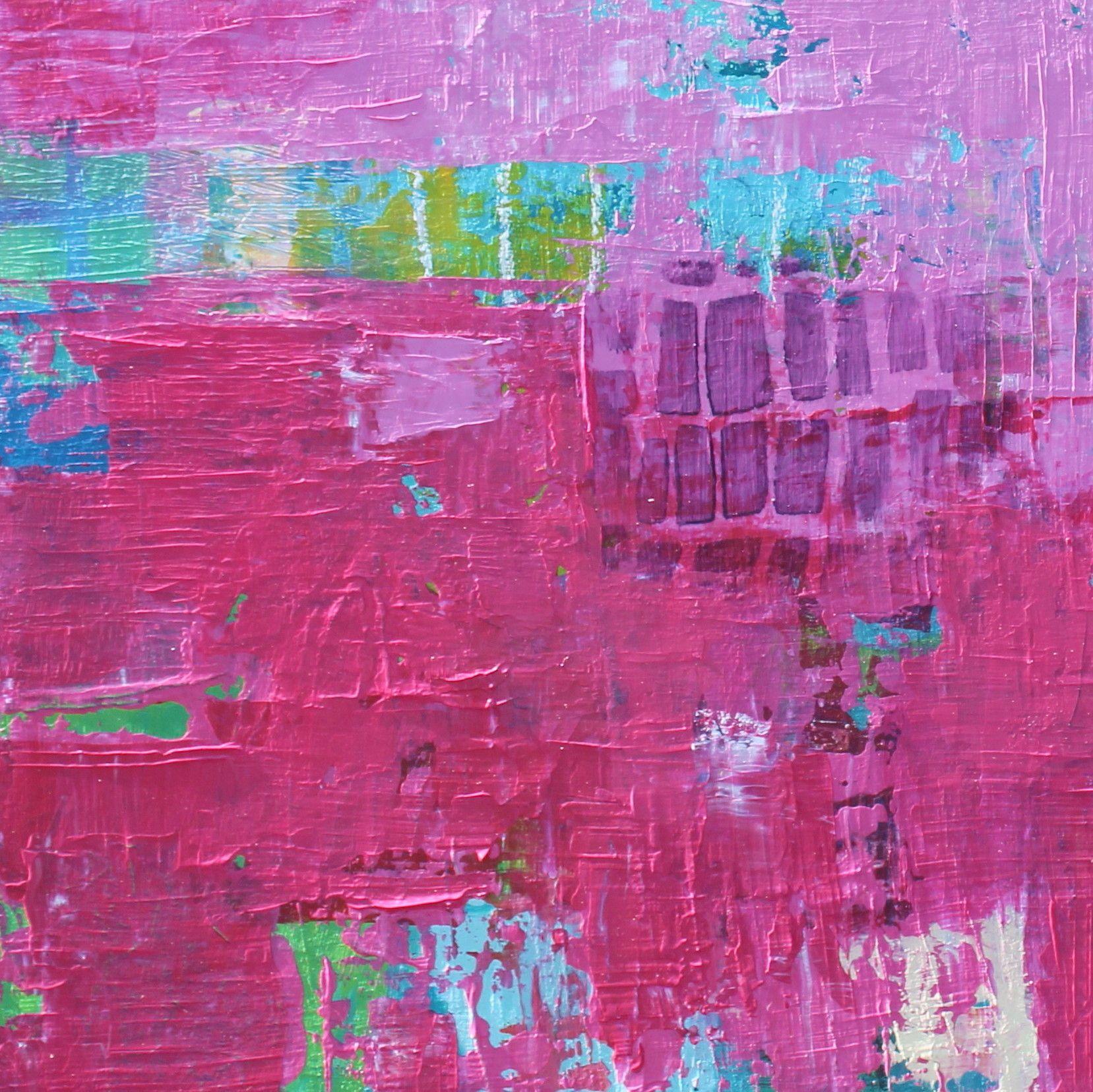 I Heart Pink, Painting, Acrylic on Canvas For Sale 3