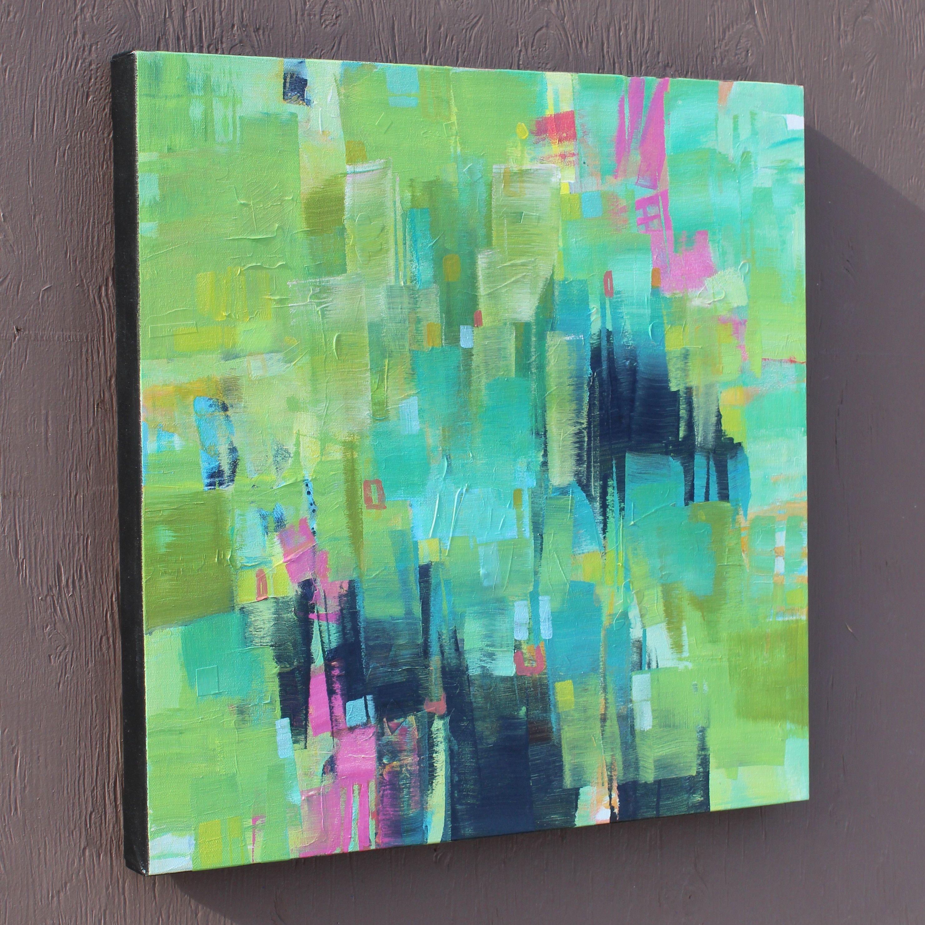 Meteorologischer Frühling, Gemälde, Acryl auf Leinwand (Abstrakter Expressionismus), Painting, von Sage Mountain