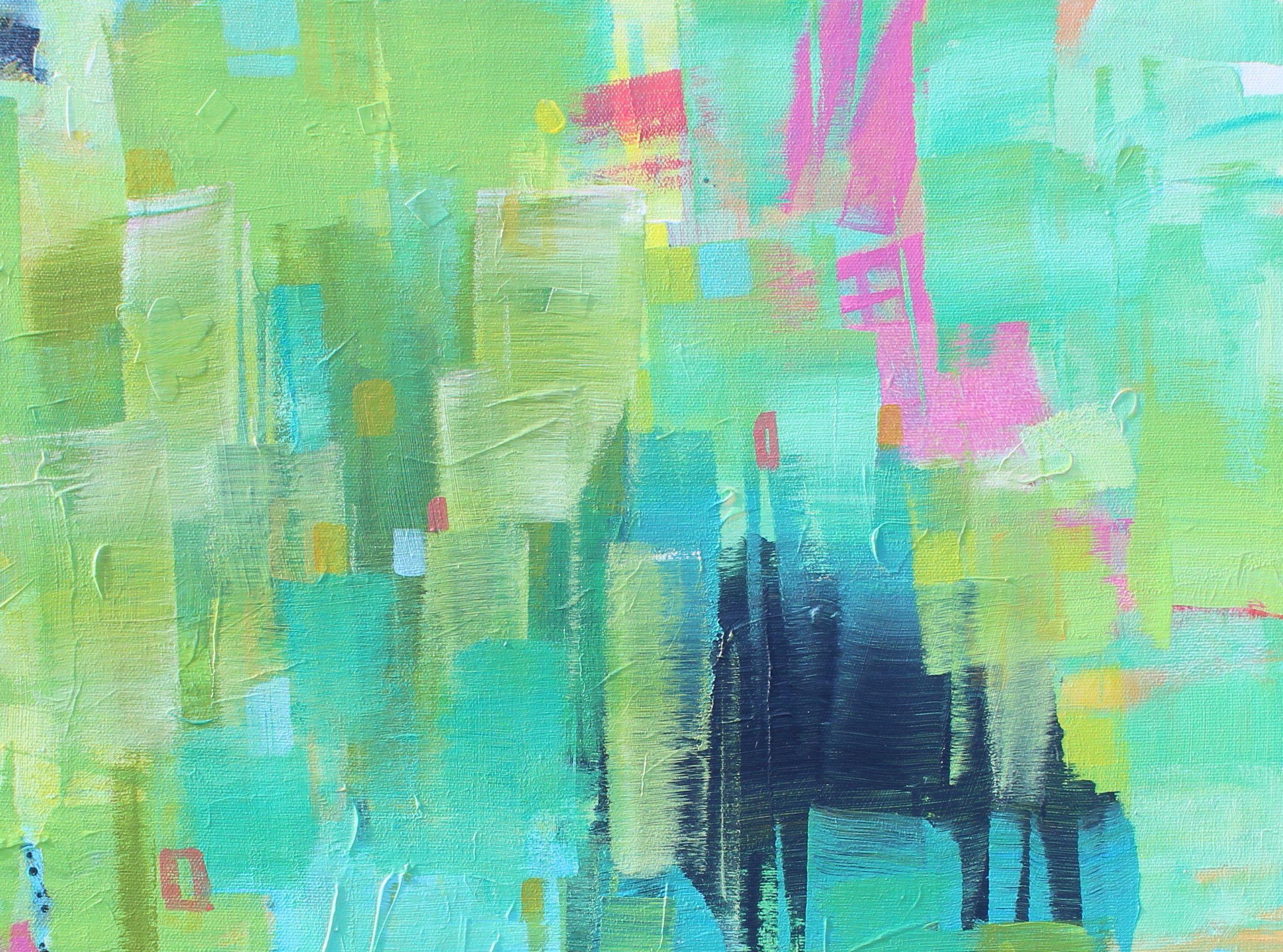 Meteorologischer Frühling, Gemälde, Acryl auf Leinwand im Angebot 2