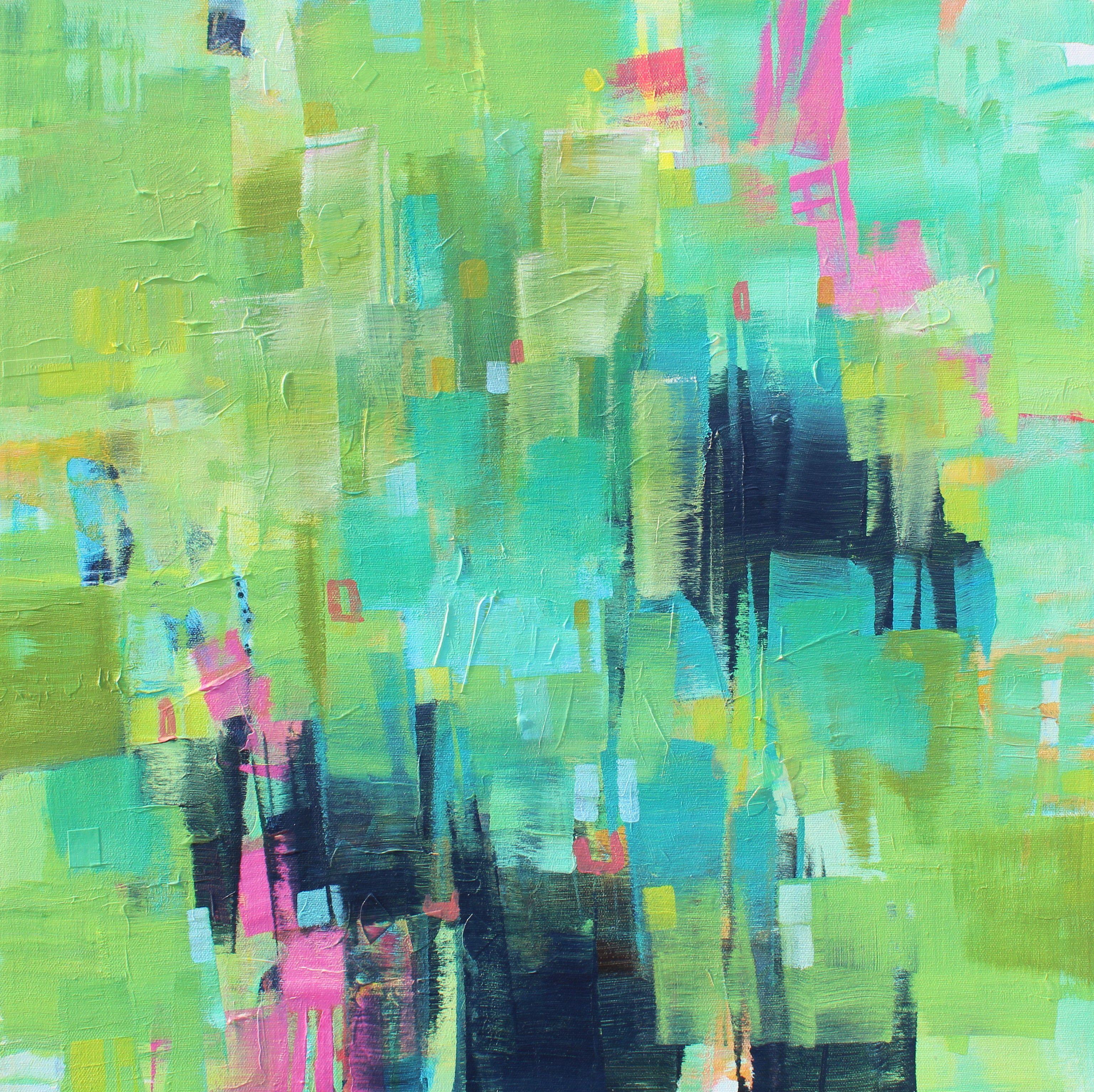 Meteorologischer Frühling, Gemälde, Acryl auf Leinwand