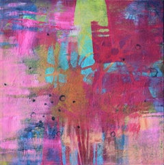 Running in the Woods, Painting, Acrylic on Canvas