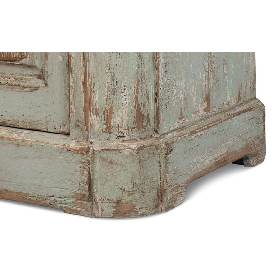 Sage Painted Provincial Side Cabinet For Sale 1