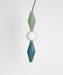 Sage/Petrol Green Gamma D Lamp by Mason Editions