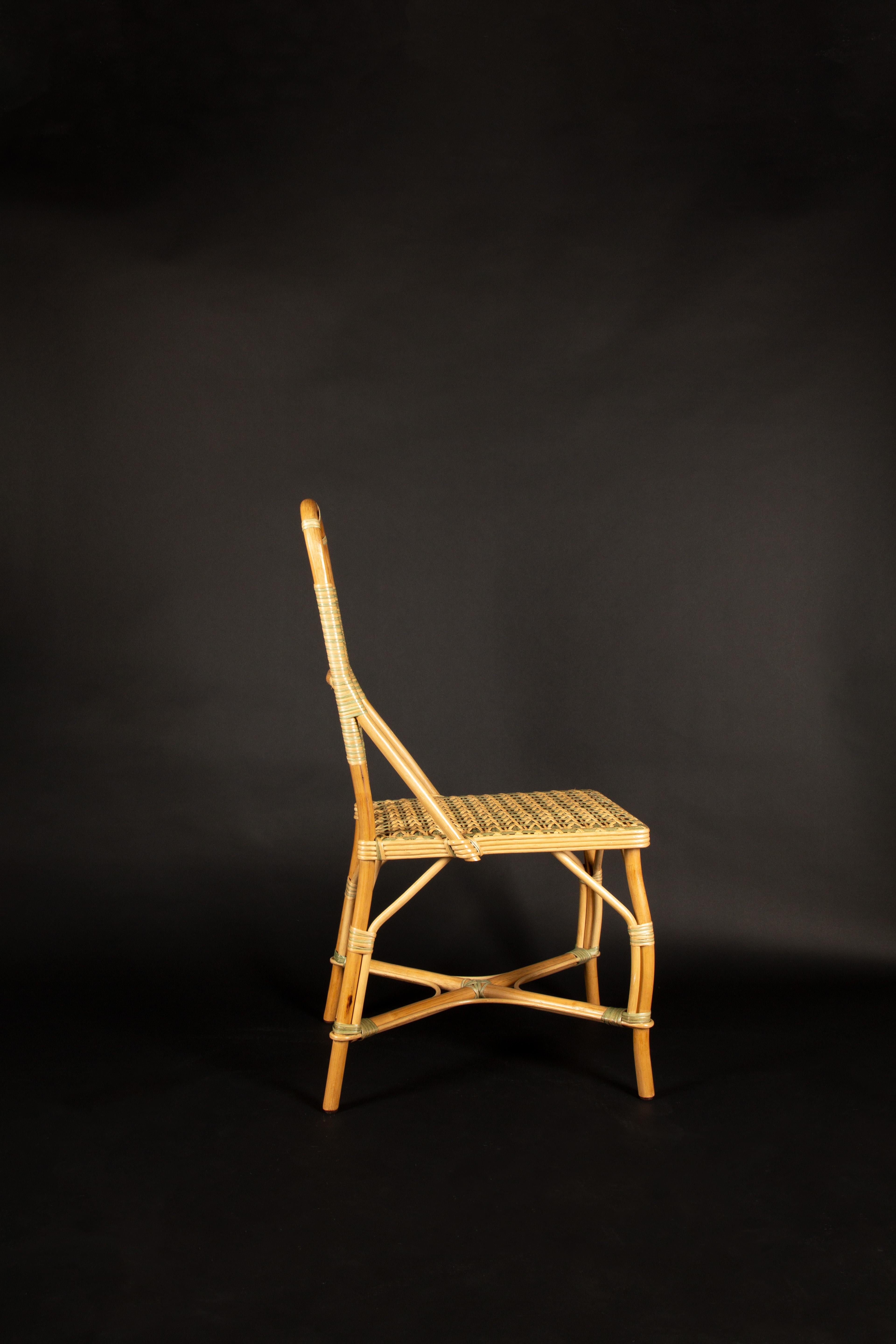 Chaise Daisy en rotin de Sage par Creel and Gow Neuf - En vente à New York, NY