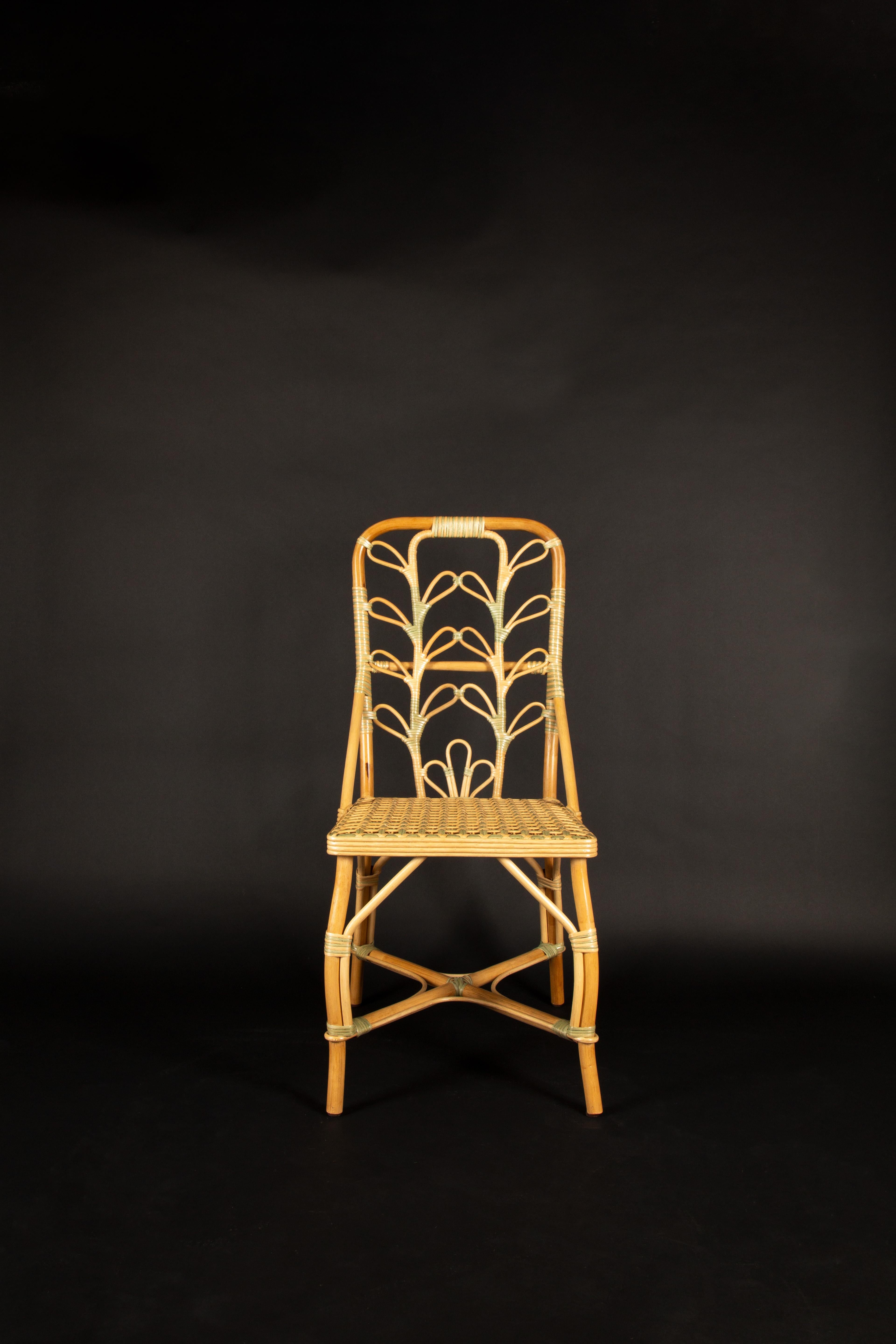 Chaise Daisy en rotin de Sage par Creel and Gow en vente 1