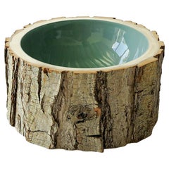 Sage Size 6 Log Bowl by Loyal Loot Hand Made from Reclaimed Wood