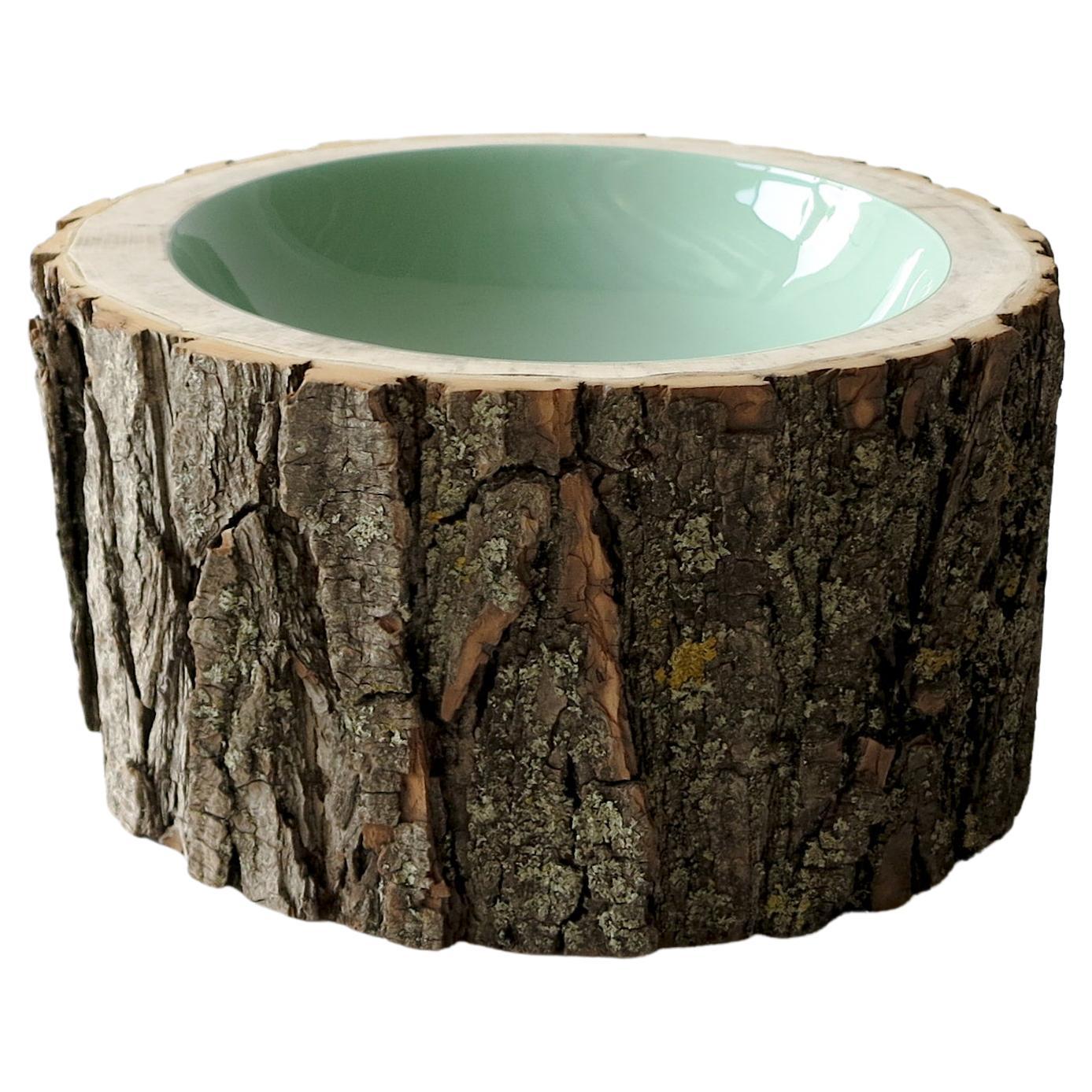 Sage Size 9 Log Bowl by Loyal Loot Made to Order Hand Made from Reclaimed Wood