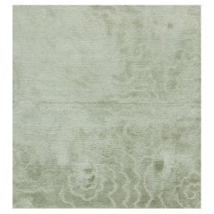 Sage Textural Open-Field Modern Rug "Misted Sage" by Doris Leslie Blau
