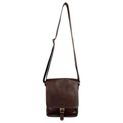 SAGEBROWN Burgundy Leather Shoulder Bag