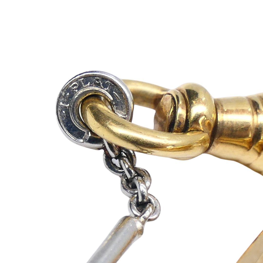 Sagittario Astrologico Collana con ciondolo a catena in oro platino e perle 14k in vendita 4