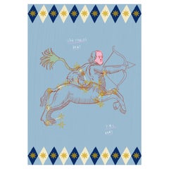 Póster de astrología para bebés Sagitario de Leticia Gagetti - Tamaño A1