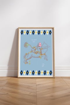 Sagittarius Baby Astrology Poster by Leticia Gagetti - Size A4