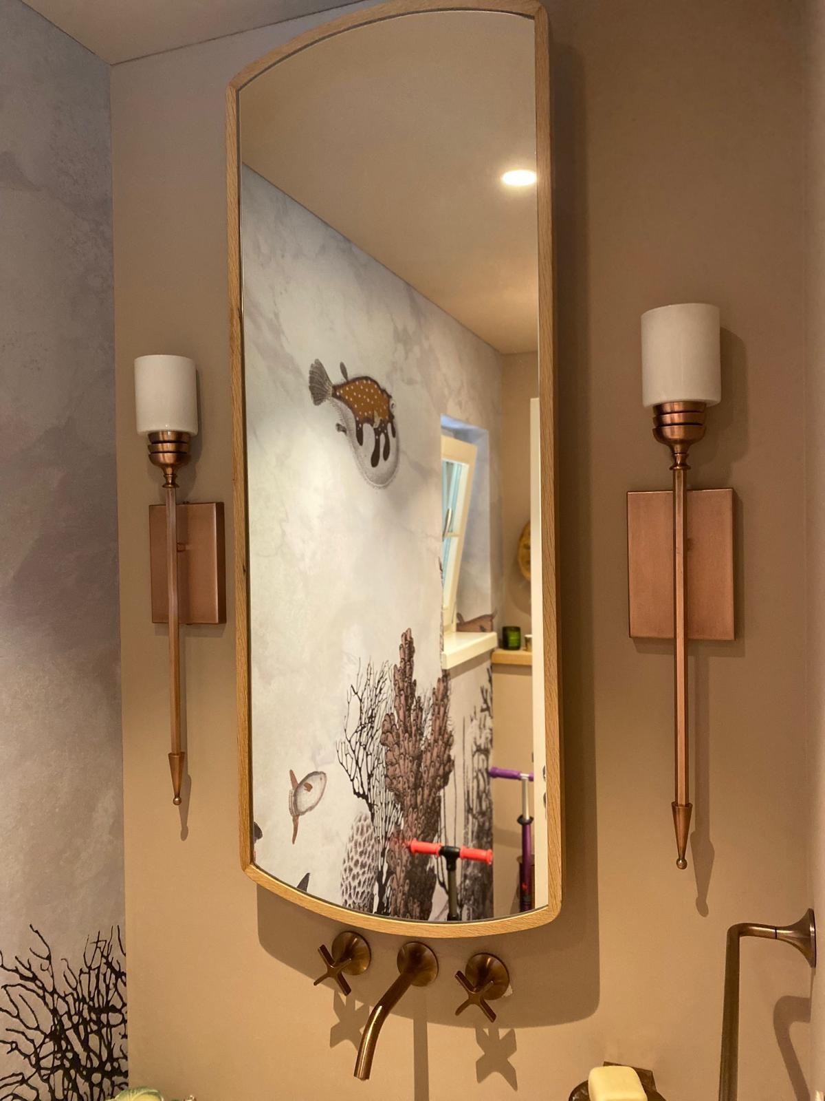 Ottone Applique Sagovia in ottone in stile metà secolo moderno in vendita